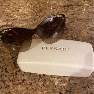 Versace Cat Eye Sunglasses with case